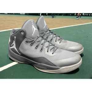 Nike Air Jordan Rising High 844065 Gray NBA Basketball Shoes Mens 14 Fast Ship